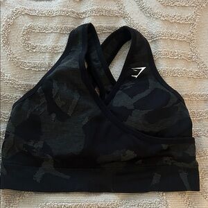 Gymshark Dark Camo Sports Bra